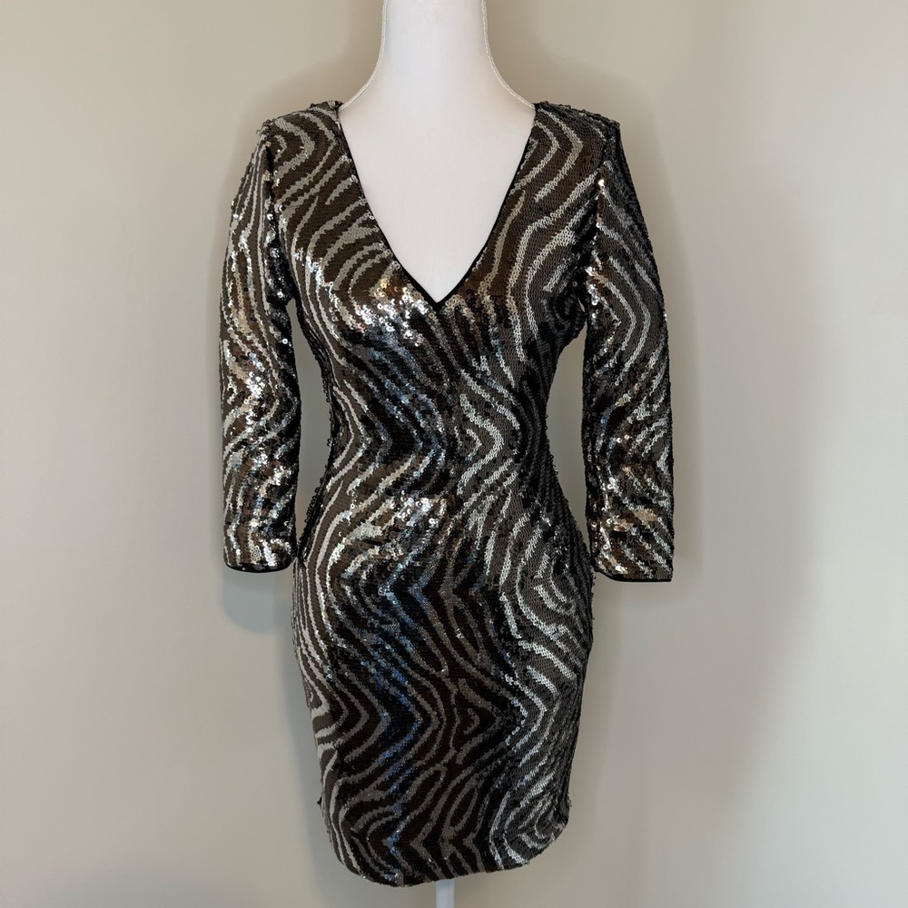 Guess Sequin Dress Semi Formal